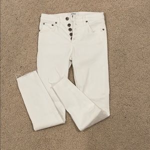 Pistola Aline High Rise Skinny - White